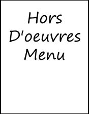 HdO menu