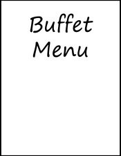 buffet menu